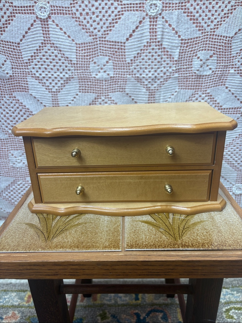 Vintage Wooden Musical Jewelry Box - Picture 10 of 10
